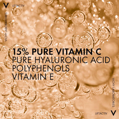 Vichy Liftactiv Vitamin C 15% Serum for Anti Aging & Brightening, 20ml - Makkah Pharmacy