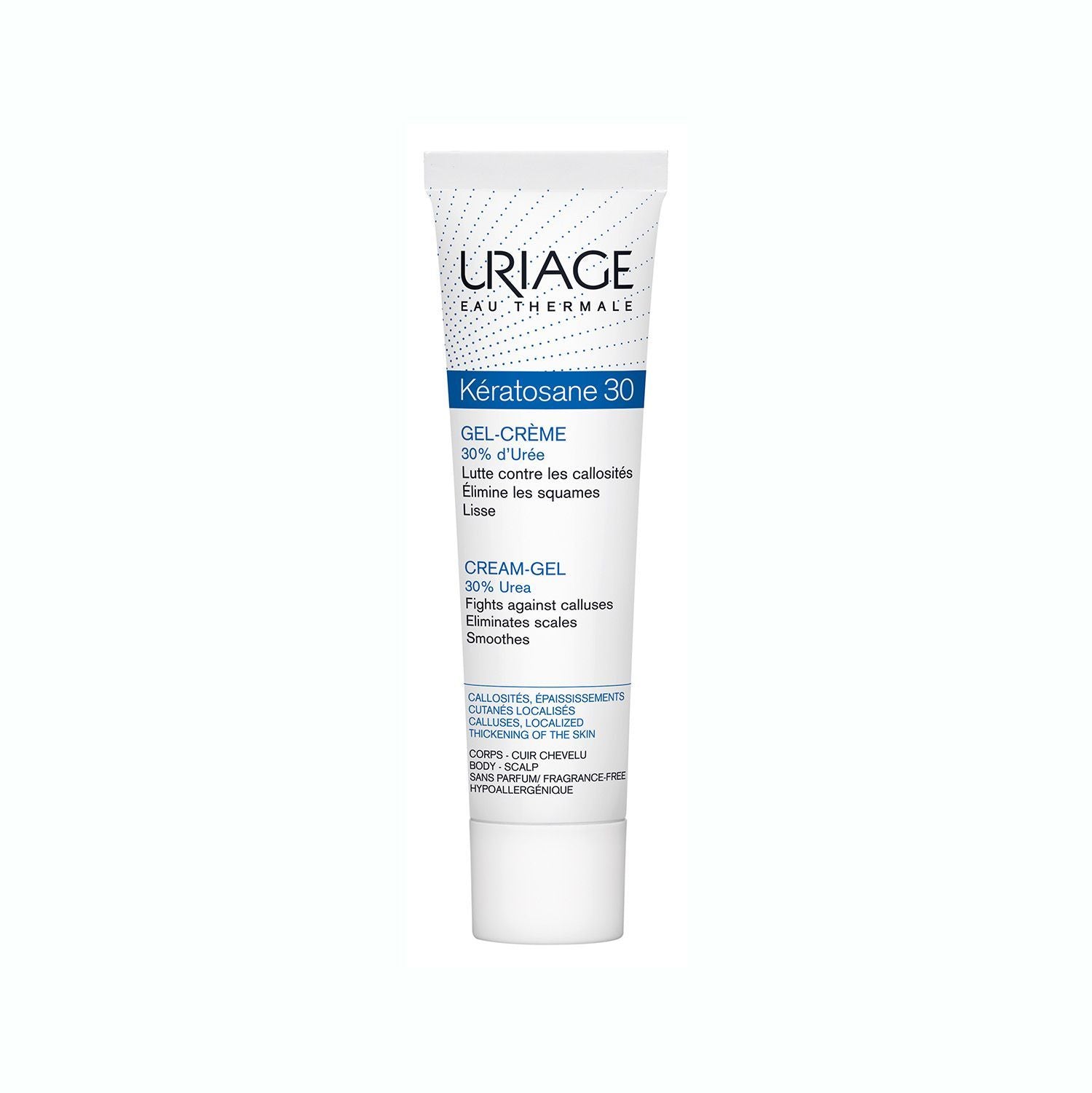 Uriage Keratosane 30 Hypoallergenic Cream Gel for Callused Skin - fragrance free - Makkah Pharmacy