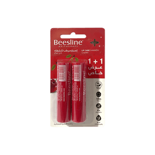Beesline Apitherapy Shimmery Lip Balm Cherry Flavor with Beeswax & Oils, 2 Pieces - Makkah Pharmacy