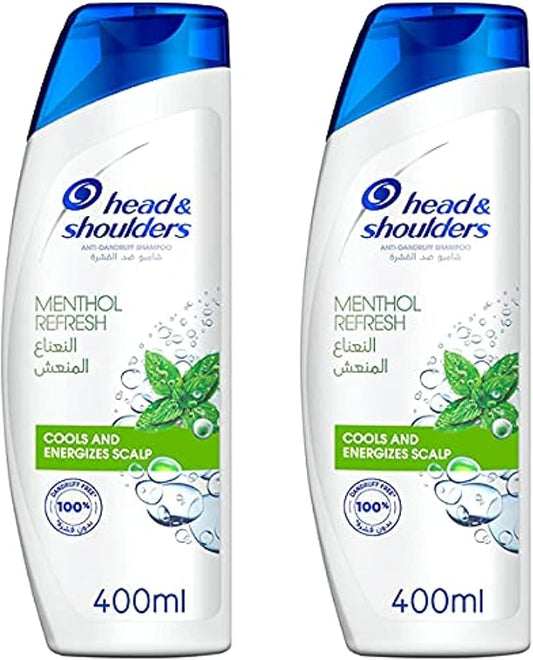 Head & Shoulders Menthol Shampoo, 2x400ml