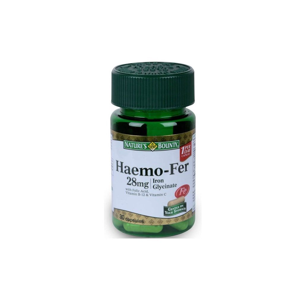 Nature Pieces Bounty Haemo Fer 28 Mg Capsules 30 Pieces - Makkah Pharmacy