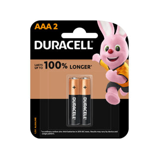 Duracell AAA Type Alkaline Batteries, 2 Pieces