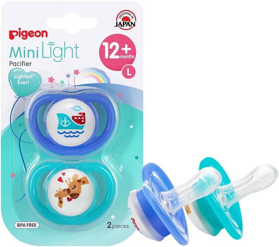 Pigeon Twin Mini Light Pacifier 12+ Months 78261 Green/Blue