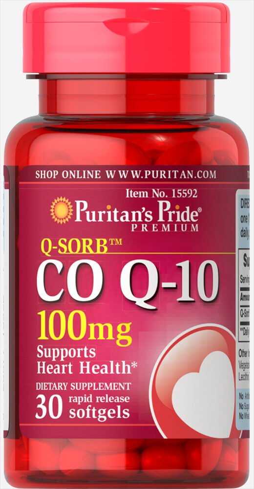 Puritans Pride Coq10 100Mg Soft Gel 30S