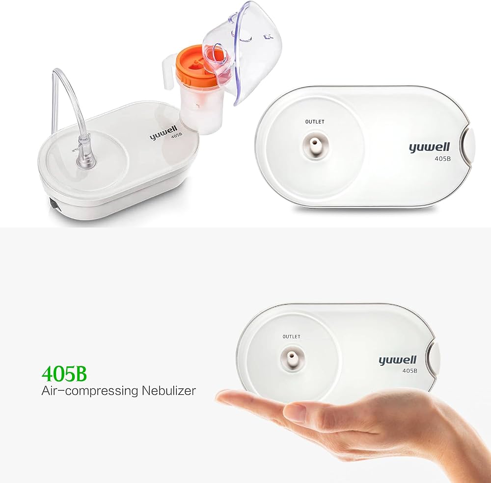 Yuwell 405B Portable Piston Compressor Nebulizer, Compact and Silent