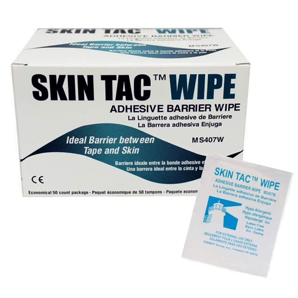 Skin Tac Adhesive Barrier Prep Wipe, 50/Box