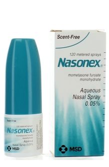 Nasonex Aqueous Nasal Spray Scent Free 120 Metered Sprays