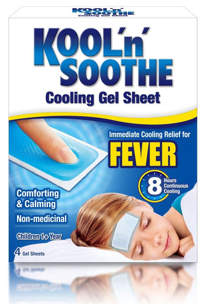 Kool 'n' Soothe Fever Relief Cooling Gel Sheets for Children, 4 Pieces - Makkah Pharmacy