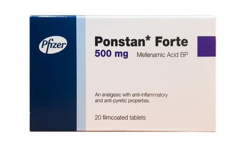 Pfizer Ponstan Forte 500Mg Mefenamic Acid 20 Film Coated Tablets