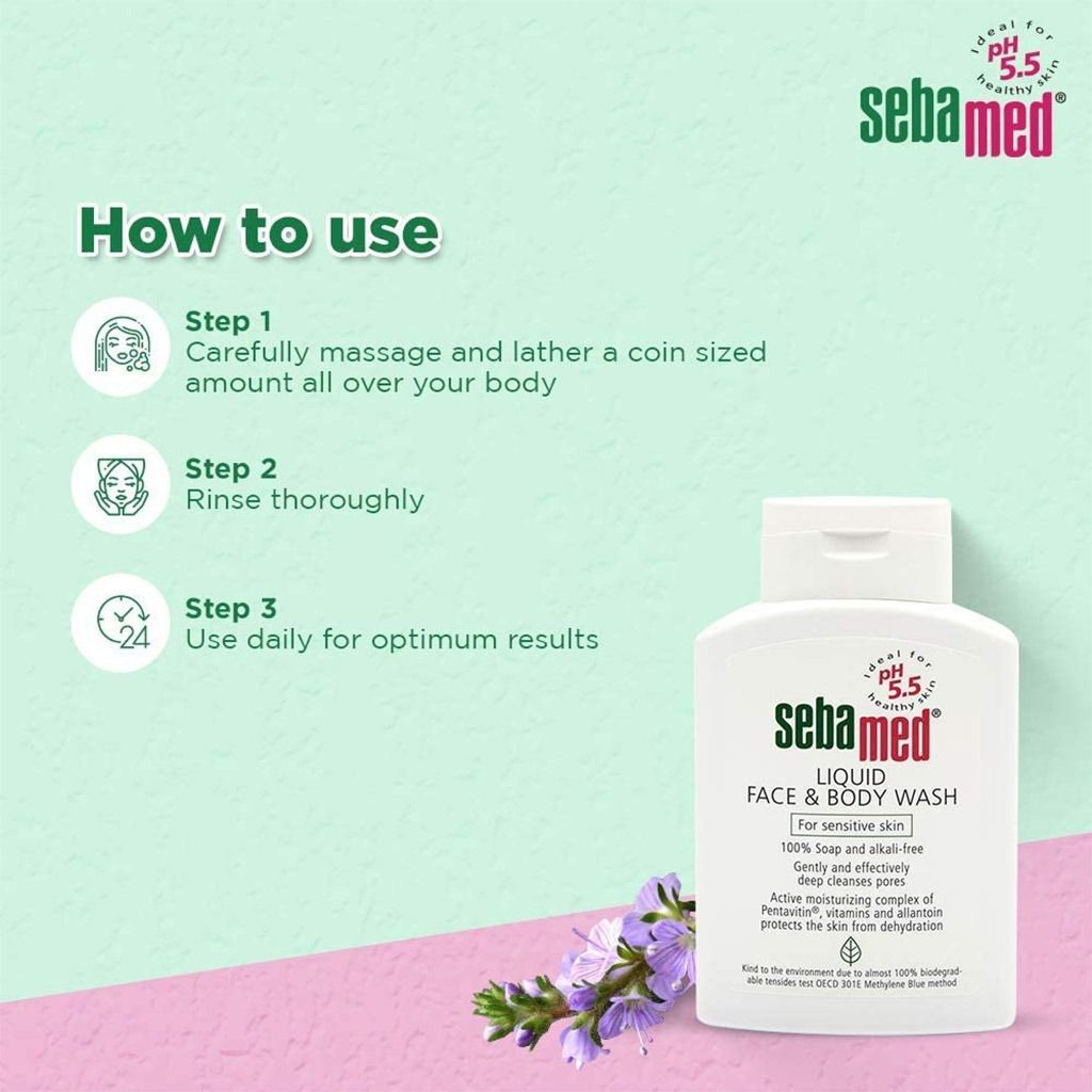 Sebamed Liquid Face & Body Wash, 200ml - Makkah Pharmacy