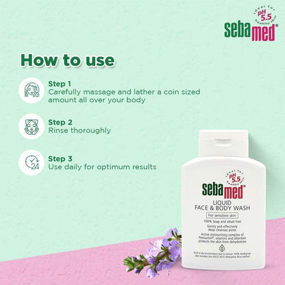 Sebamed Liquid Face & Body Wash, 200ml - Makkah Pharmacy