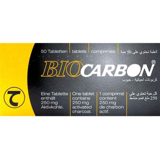 Biocarbon 250mg Tablets 50s