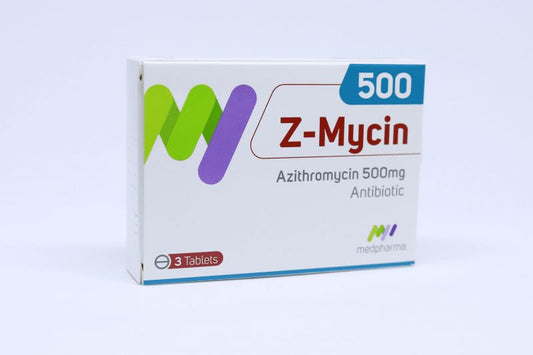 Z-Mycin Azithromycin 500mg Capsules, 3 Pieces