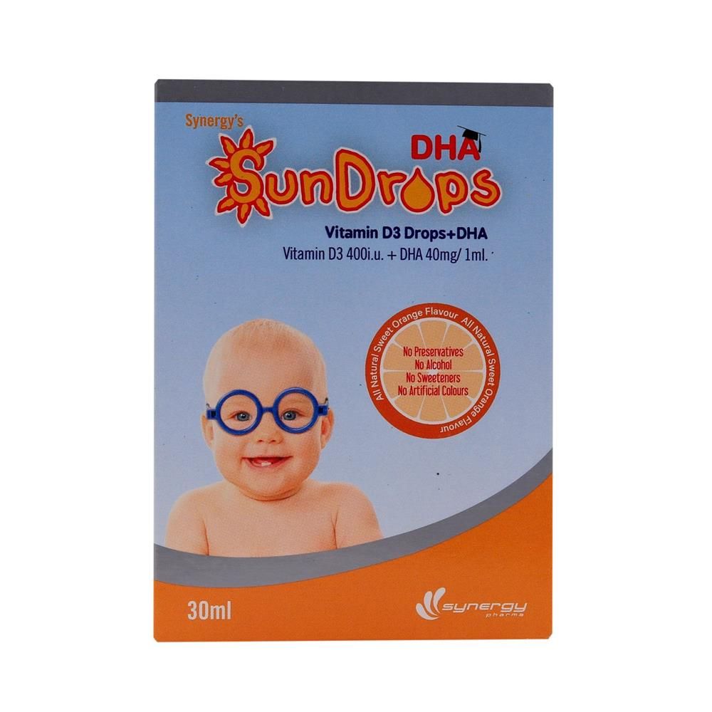 Synergy Sundrops Vitamin D3 + Dha 50 ML - Makkah Pharmacy