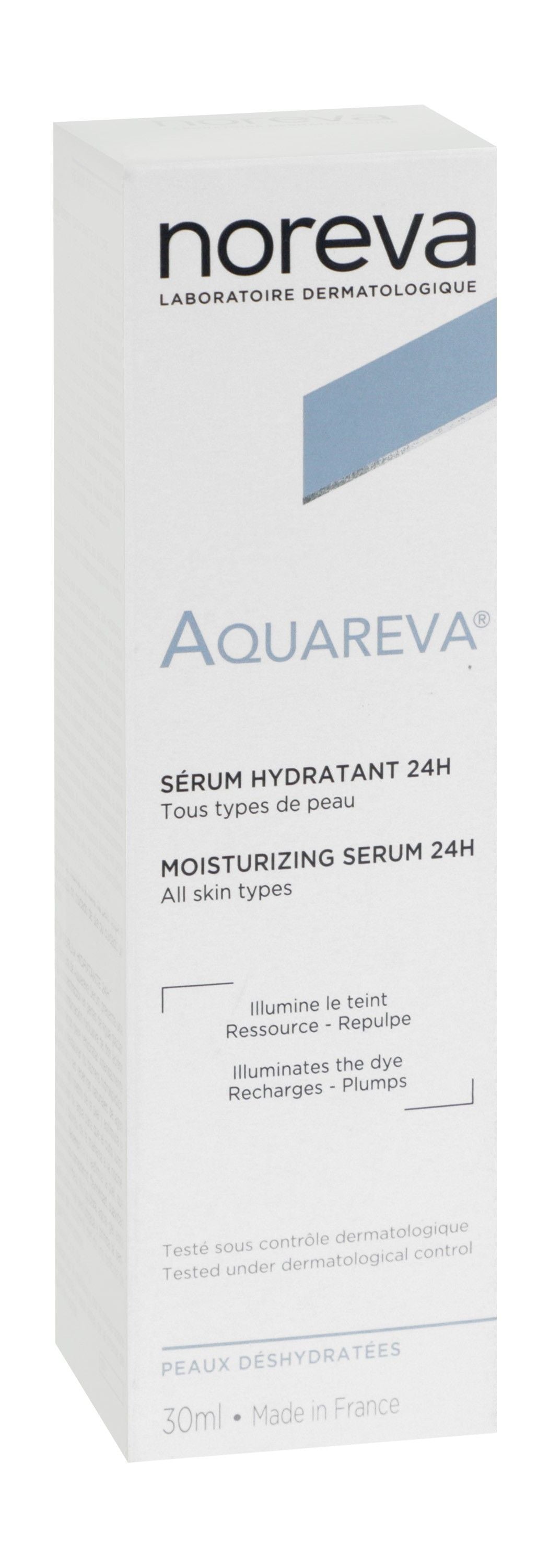 Noreva Aquareva 24H Moisturizing, Brightening & Illuminating Face Serum for All Skin Types, 30ml - Makkah Pharmacy