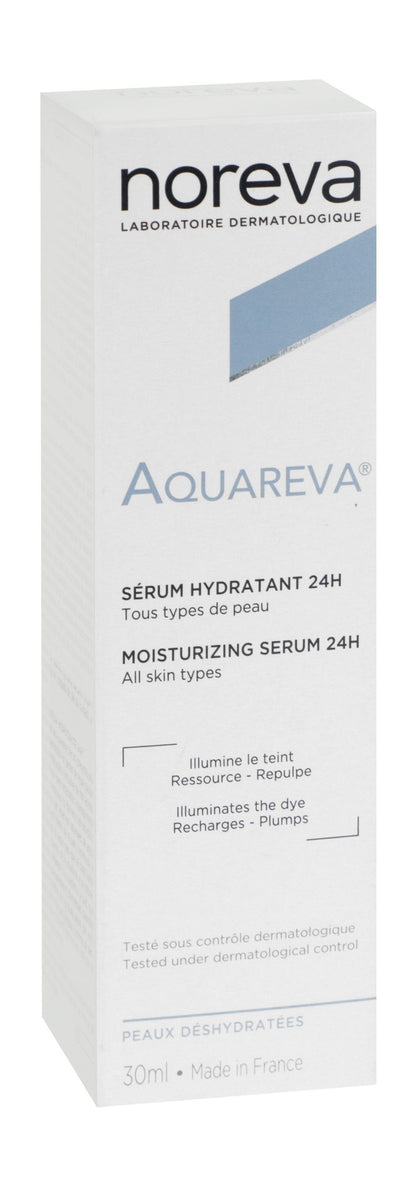 Noreva Aquareva 24H Moisturizing, Brightening & Illuminating Face Serum for All Skin Types, 30ml - Makkah Pharmacy