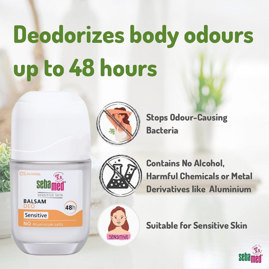 Sebamed Deo Roll-On Balsam Sensitive 50 ml - Makkah Pharmacy