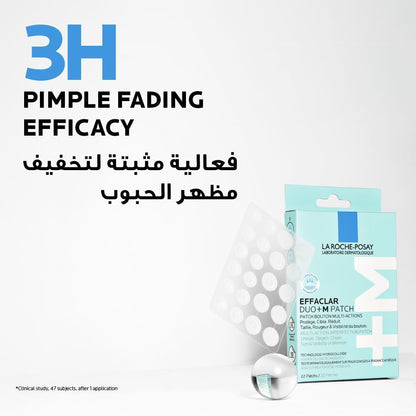 La Roche-Posay Effaclar Duo+M Pimple Patches For Blemish and Acne Prone-Skin, 22 Patches - Makkah Pharmacy