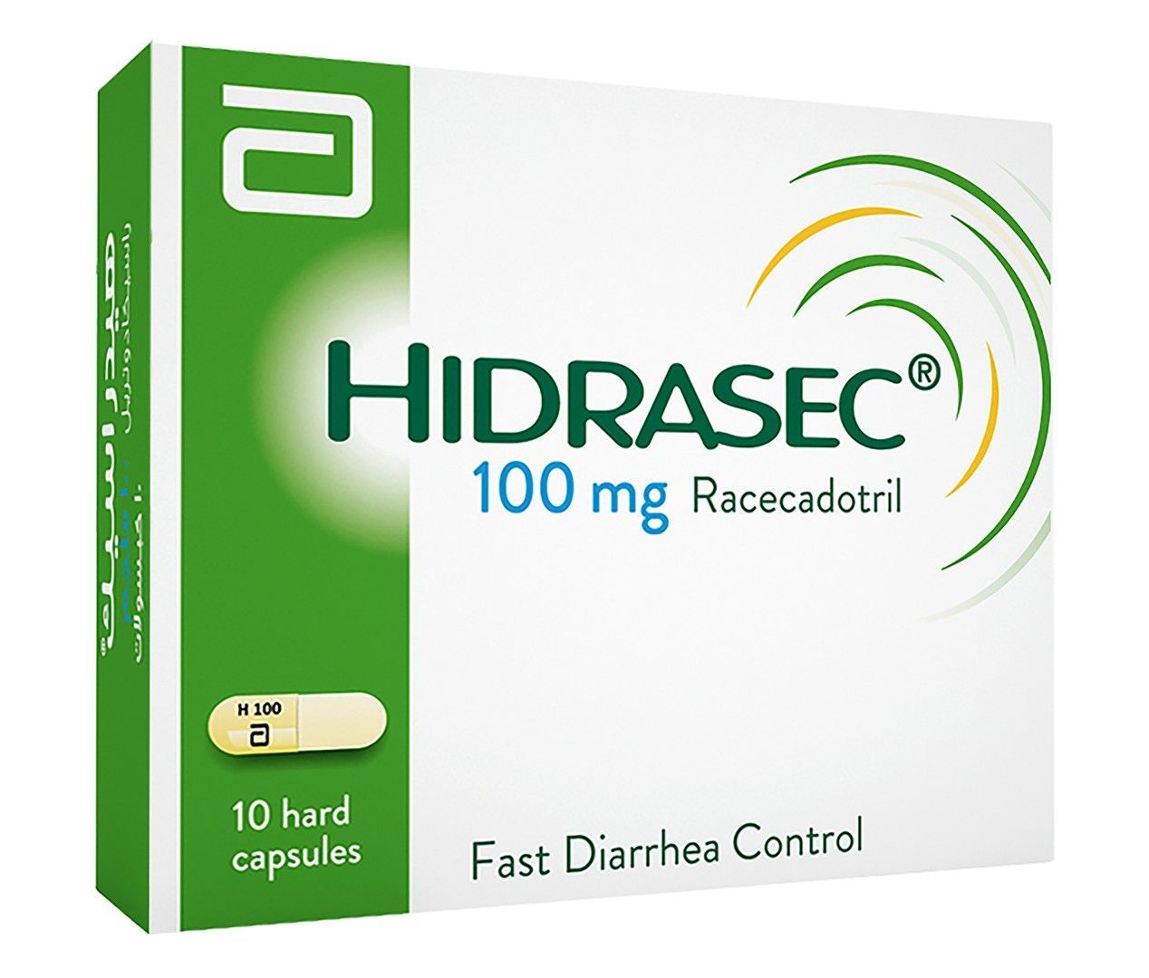 Hidrasec 100mg Racecadotril for Treating Diarrhea, 10 Capsules