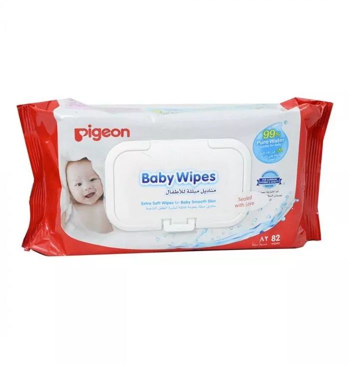 Pigeon Baby Wipes, 82 wipes - Makkah Pharmacy