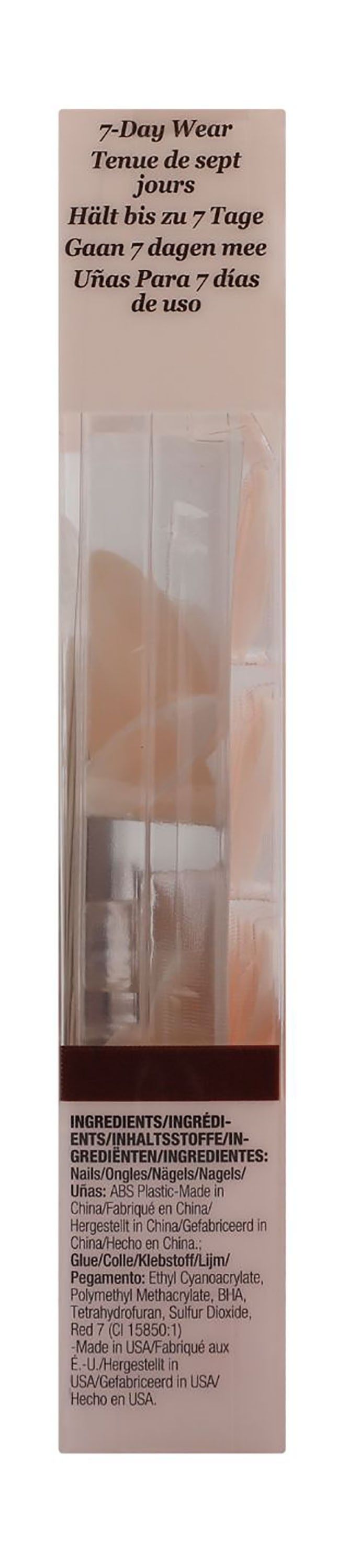 Kiss Salon Acrylic French Nude Nails, 1 Pack - Makkah Pharmacy