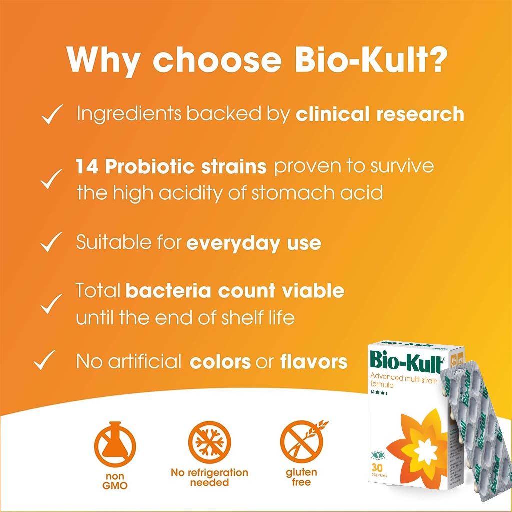 Bio Kult Advanced Multi Strain Formula Capsules 30 Pieces - Makkah Pharmacy