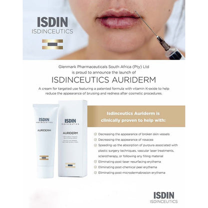 Isdin Isdinceutics Auriderm for Bruising & Redness Contains Vitamin K Oxido, 50ml - Makkah Pharmacy