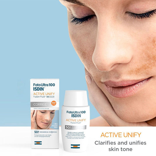 Isdin Foto Ultra Active Unify Fusion Fluid SPF 50+ - Makkah Pharmacy