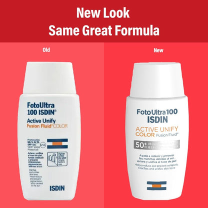 Isdin Foto Ultra Active Unify Water-Resistant Anti-Pigmentation Color Fusion Fluid Sunscreen SPF50+, 50ml - Makkah Pharmacy