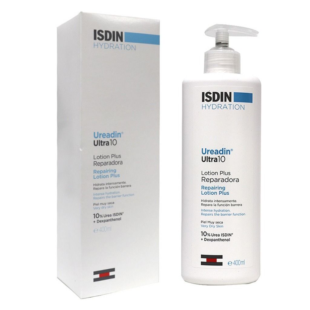 Isdin Ultra 10 Hydrating & Repairing Body Lotion with Urea & Dexpanthenol for Dry Skin, 400ml - Makkah Pharmacy