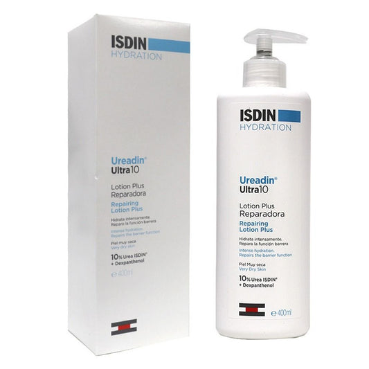 Isdin Ultra 10 Hydrating & Repairing Body Lotion with Urea & Dexpanthenol for Dry Skin, 400ml - Makkah Pharmacy