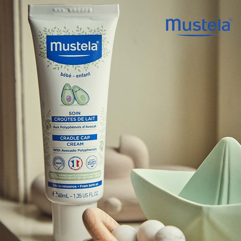 Mustela Cradle Cap Moisturizing & Softening Scalp Cream for Babies (0+ Months), 40ml - Makkah Pharmacy