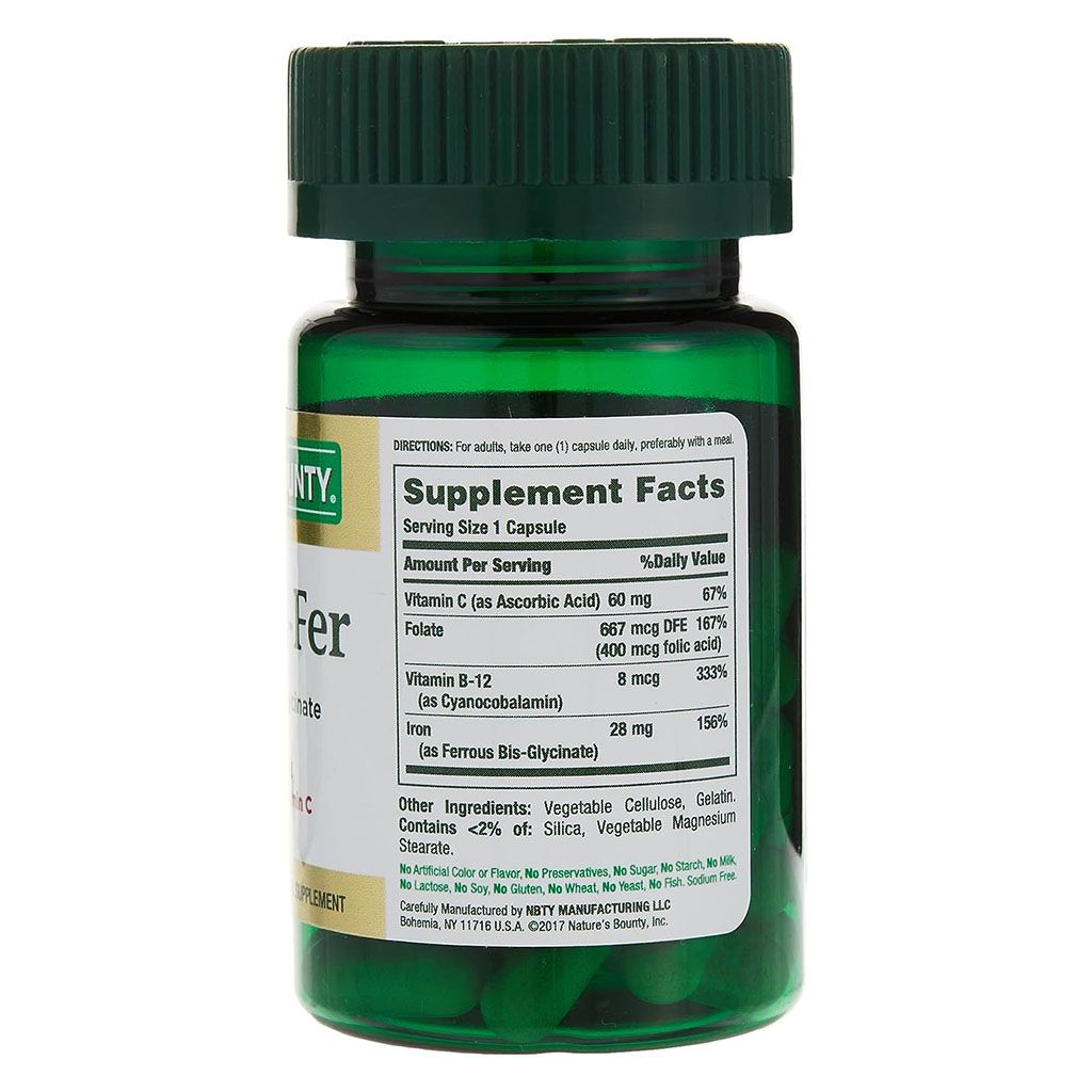 Nature Pieces Bounty Haemo Fer 28 Mg Capsules 30 Pieces - Makkah Pharmacy
