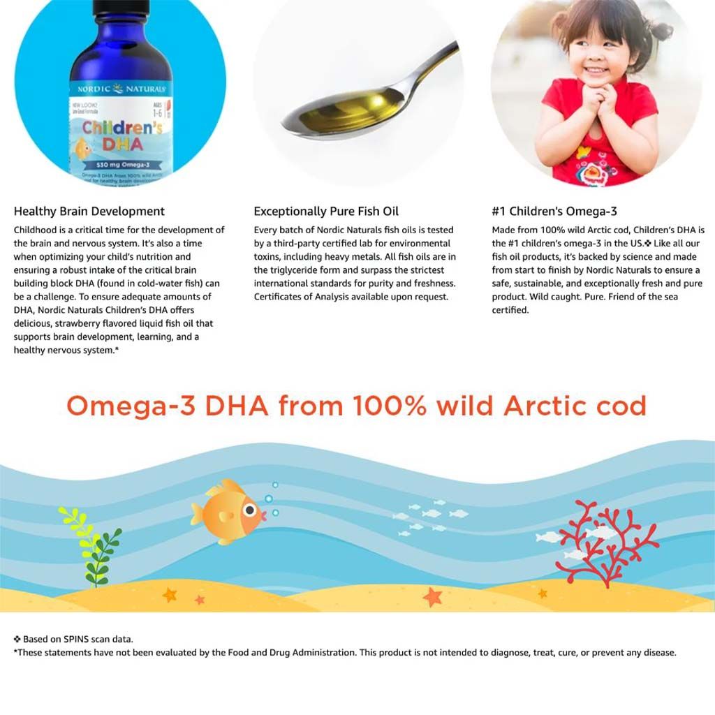 Nordic Naturals Children's DHA 4oz - Makkah Pharmacy
