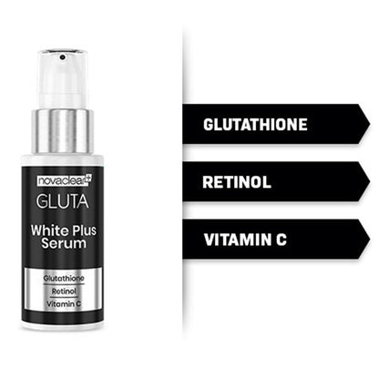 Novaclear Gluta White Plus Serum with Glutathione, Retinol & Vitamin C, 30ml - Makkah Pharmacy