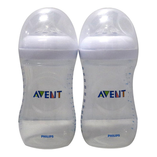 Philips Avent Natural 260ml Anti-Colic Nursing Bottle (1+ Months), 2 Pieces - Makkah Pharmacy