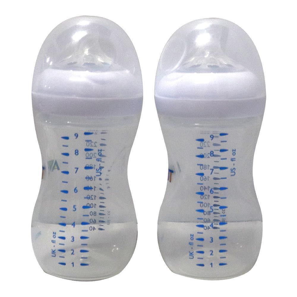 Philips Avent Natural 260ml Anti-Colic Nursing Bottle (1+ Months), 2 Pieces - Makkah Pharmacy