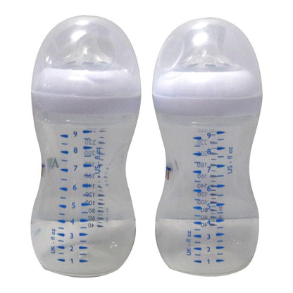 Philips Avent Natural 260ml Anti-Colic Nursing Bottle (1+ Months), 2 Pieces - Makkah Pharmacy