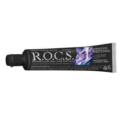 ROCS Sensation Whitening Black Edition Toothpaste 60ml - Makkah Pharmacy