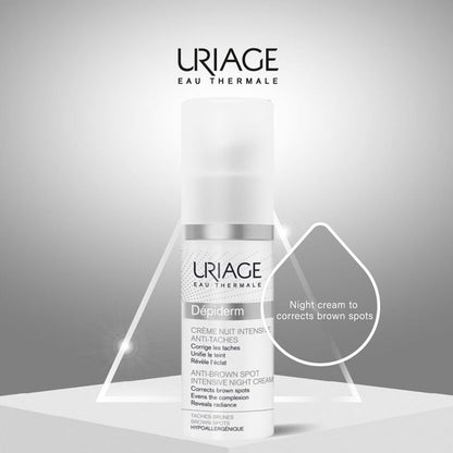 Uriage depiderm anti brown spot night cream 30ml - Makkah Pharmacy