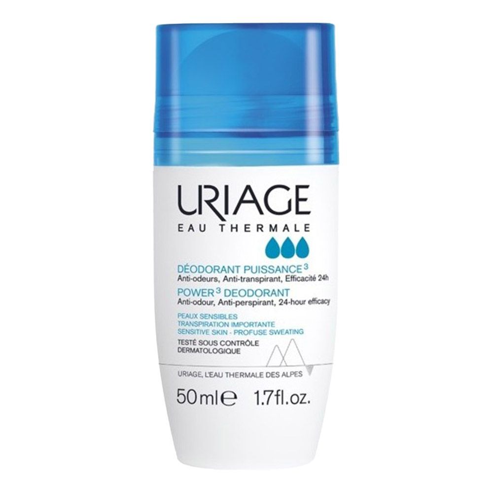 Uriage Eau Thermale Hypoallergenic Power 3 Antiperspirant Deodorant For Sensitive Skin 50 Ml - Makkah Pharmacy