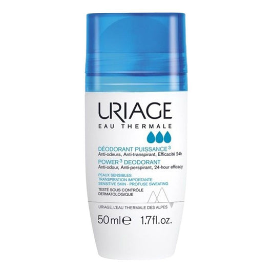 Uriage Eau Thermale Hypoallergenic Power 3 Antiperspirant Deodorant For Sensitive Skin 50 Ml - Makkah Pharmacy