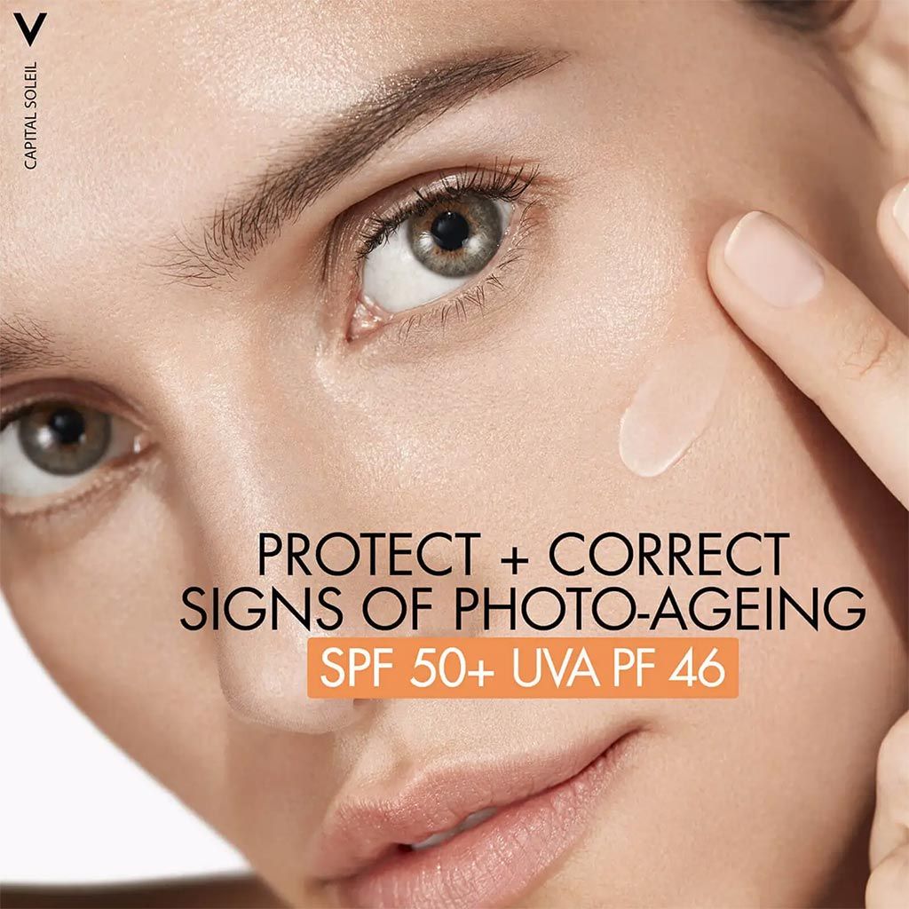 Vichy Capital Soleil UV - Age Anti Ageing Sunscreen SPF 50+ with Niacinamide, 40ml - Makkah Pharmacy