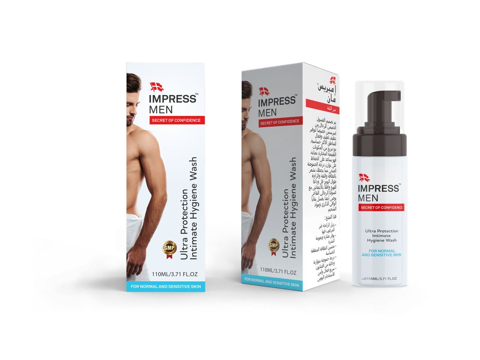 Impress Men Intimate Wash, 110ml - Makkah Pharmacy