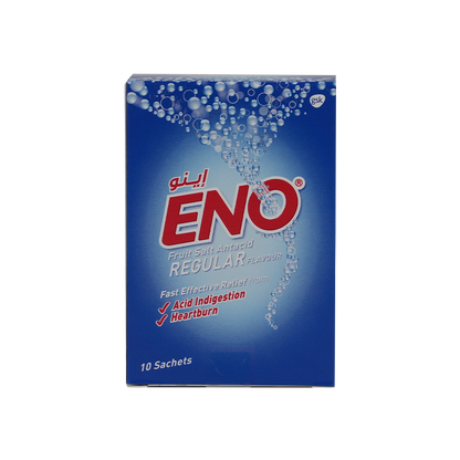 Eno Fruit Salt Antacid Regular Flavour 10 Sachets - Makkah Pharmacy