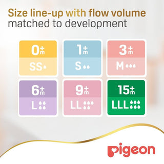 Pigeon Softouch Medium Anti-Colic Y-Cut Nipples (3+ Months), 2 Pieces