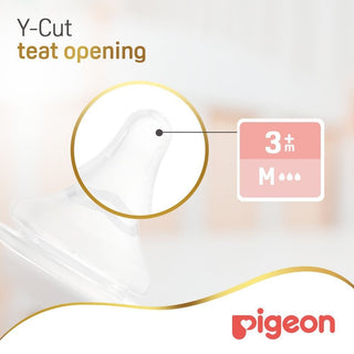 Pigeon Softouch Medium Anti-Colic Y-Cut Nipples (3+ Months), 2 Pieces