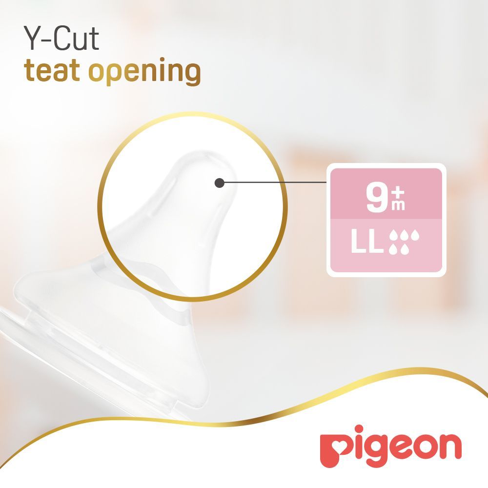 Pigeon Softouch XL Anti-Colic Y-Cut Nipples (9+ Months), 2 Pieces - Makkah Pharmacy