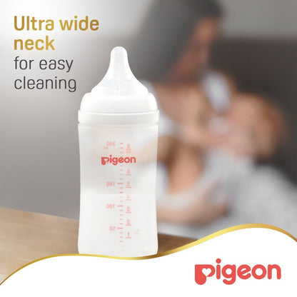 Pigeon SoftTouch Nursing Plastic Bottle, 240ml - Makkah Pharmacy