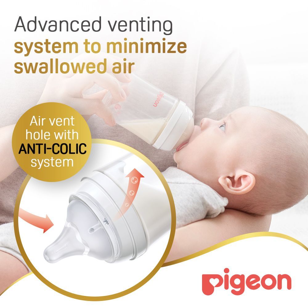 Pigeon SoftTouch Nursing Plastic Bottle, 240ml - Makkah Pharmacy